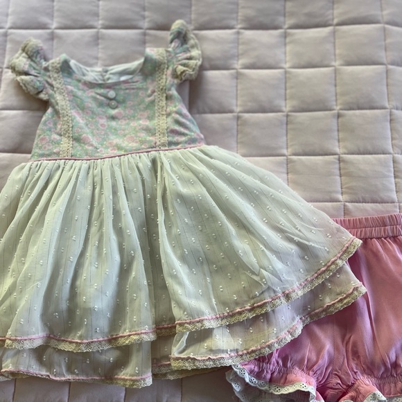 Love & Grow 2pc Pink Floral Lace Set Size 4T - Picture 10 of 16